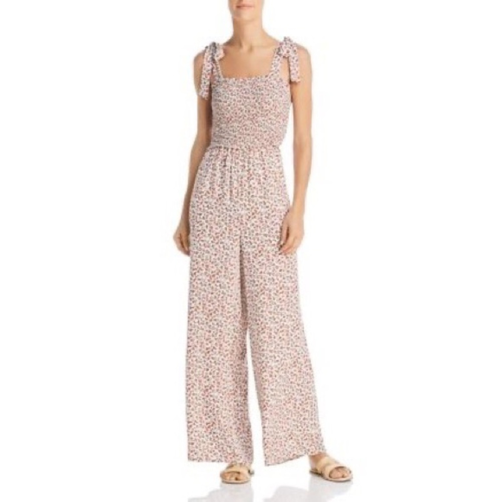 NWT Sadie & Sage Orange Floral Jumpsuit